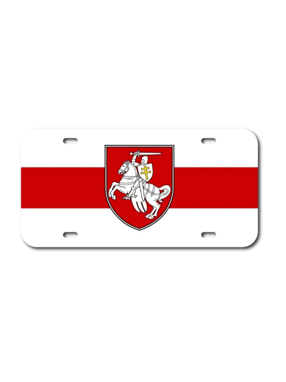 BELARUS FLAG PAHONIA PVC VEHICLE LICENSE PLATE FRONT AUTO USA MADE SUV CAR TRUCK